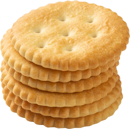 Cracker cookies mockup, Cutout